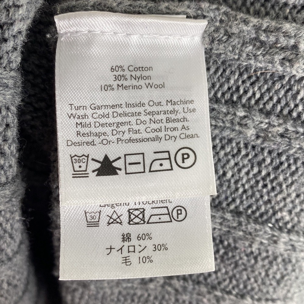 Eddie Bauer Wool Blend Nordic Button Cardigan Size Medium - Picture 7 of 7